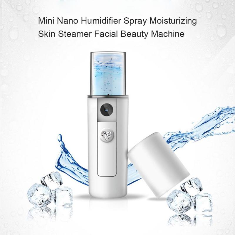 Mini Portable Face Spray Bottle Nano Mister Facial Steamer Ultrasonic Ozone Face Sprayer Humidifier Hydrating Skin Care Tools