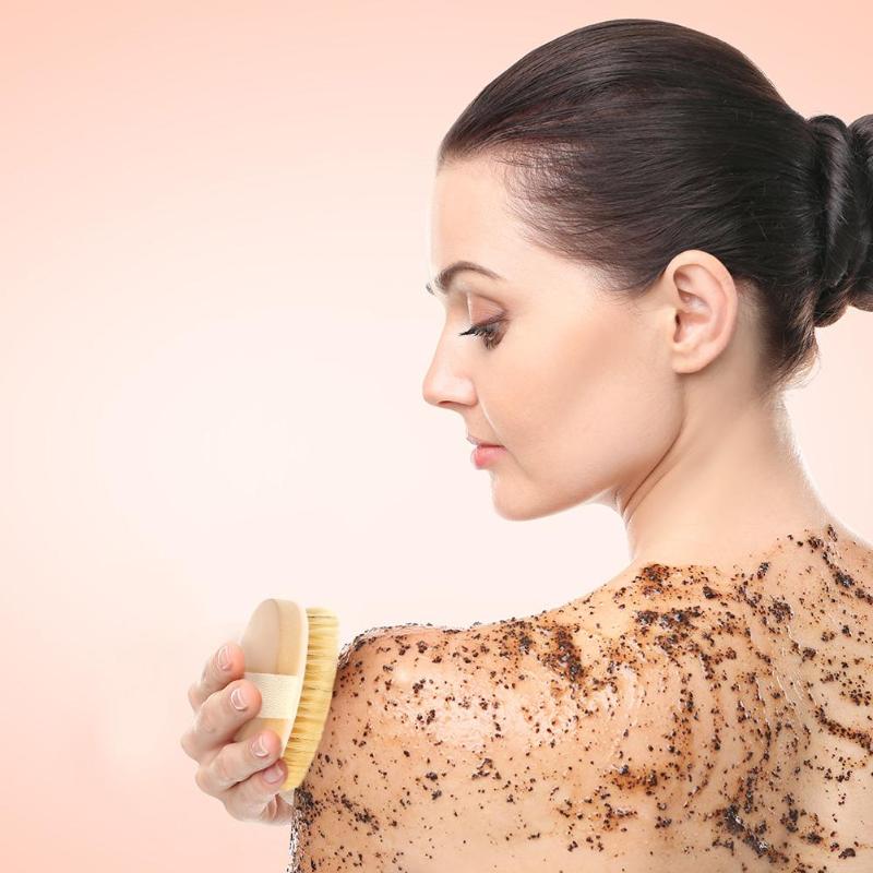 1pc Cleaning Bristle No Handle Round Bath Brush Shower Massage Exfoliating Body Brushes Skin Care Tools Bath Brush